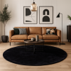 Covor Pavia, poliester, negru, D.200 cm, MILD000150-BK
