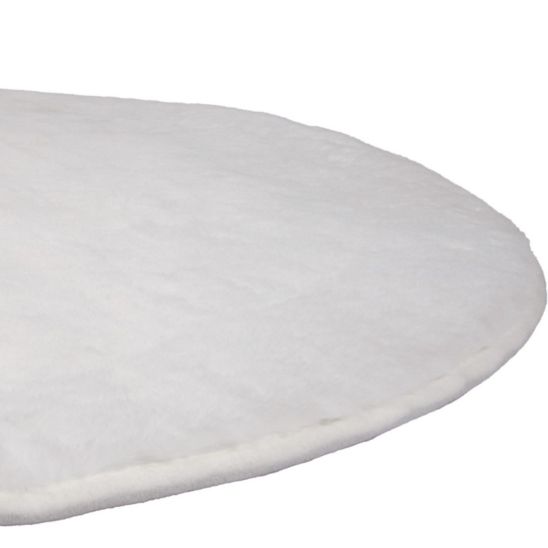 Covor Pavia, poliester, alb, D.200 cm, MILD000150-WH