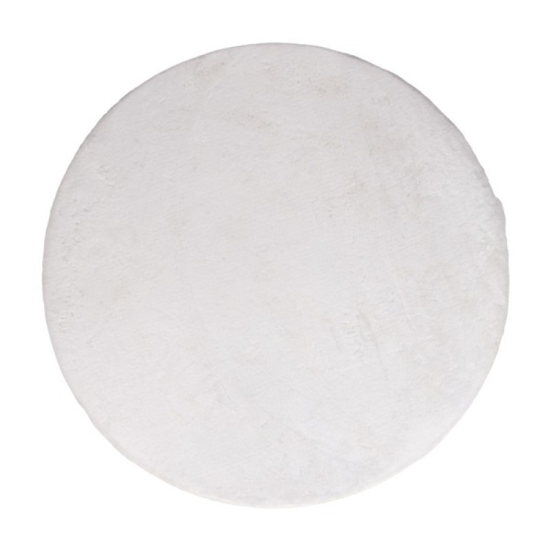 Covor Pavia, poliester, alb, D.200 cm, MILD000150-WH