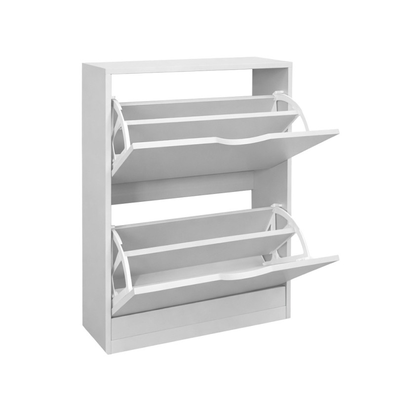 Dulap pentru pantofi Jaca, MDF, alb, H.80 cm, MILD000161-WH