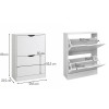 Dulap pentru pantofi Jaca, MDF, alb, H.80 cm, MILD000161-WH
