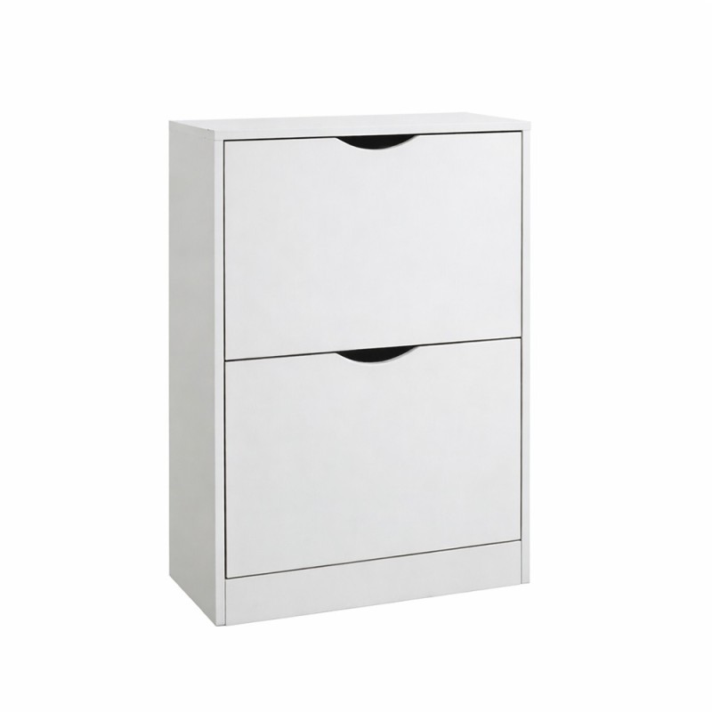 Dulap pentru pantofi Jaca, MDF, alb, H.80 cm, MILD000161-WH