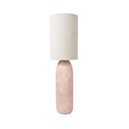 Lampadar Odense, ceramica, material textil, roz, 1XE27, H.111 cm, MILD000163-BG