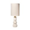 Lampadar Patras, ceramica, material textil, alb, 1XE27, H.105 cm, MILD000165-WH