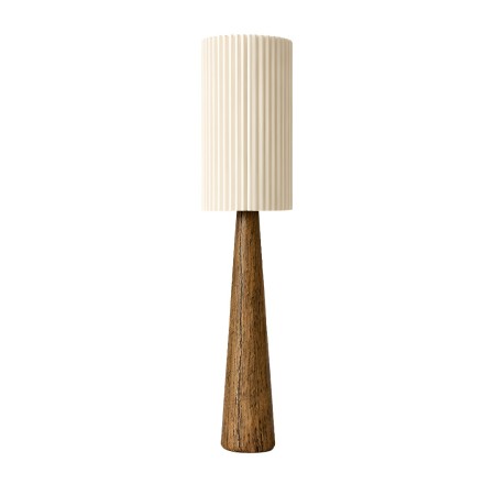Lampadar Lucerne, polirasina, material textil, maro, 1XE27, H.134 cm, MILD000166-WALN