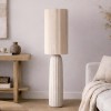 Lampadar Mons, ceramica, material textil, alb, 1XE27, H.122 cm, MILD000169-WH
