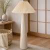 Lampadar Sliema, ceramica, material textil, alb, 1XE27, H.102 cm, MILD000173-WH