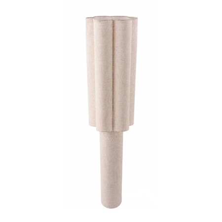 Lampadar Bonn, metal, PVC, material textil, bej, 1XE27, H.130 cm, MILD000179-BG