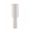 Lampadar Almere, metal, PVC, material textil boucle, alb, 1XE27, H.120 cm, MILD000182-BG