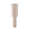 Lampadar Almere, metal, PVC, material textil, bej, 1XE27, H.120 cm, MILD000182-BR