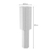 Lampadar Almere, metal, PVC, material textil boucle, alb, 1XE27, H.120 cm, MILD000182-BG