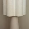 Lampa de masa Ravenna, metal, PVC, material textil, alb, 1XE27, H.75 cm, MILD000183-WH