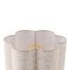 Veioza Kazan, metal, PVC, material textil, bej, 1XE27, H.43 cm, MILD000184-BR