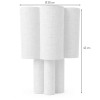 Veioza Kazan, metal, PVC, material textil, bej, 1XE27, H.43 cm, MILD000184-BR