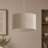 Suspensie Vasteras, metal, PVC, material textil, 1XE27, D.38 cm, MILD000187-BG
