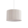 Suspensie Vasteras, metal, PVC, material textil, 1XE27, D.38 cm, MILD000187-BG