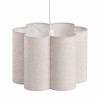 Lampadar Chania, metal, PVC, material textil, bej, 1XE27, D.40 cm, MILD000188-BG