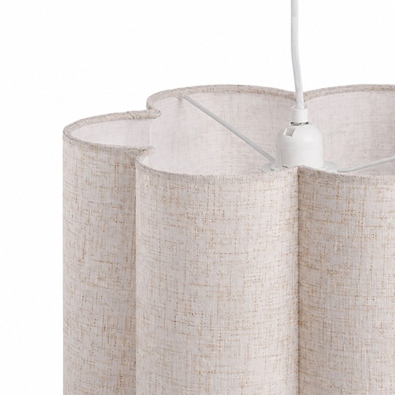 Lampadar Chania, metal, PVC, material textil, bej, 1XE27, D.40 cm, MILD000188-BG