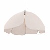 Suspensie Lecce, metal, PVC, material textil, bej, 1XE27, D.60 cm, MILD000190-BG
