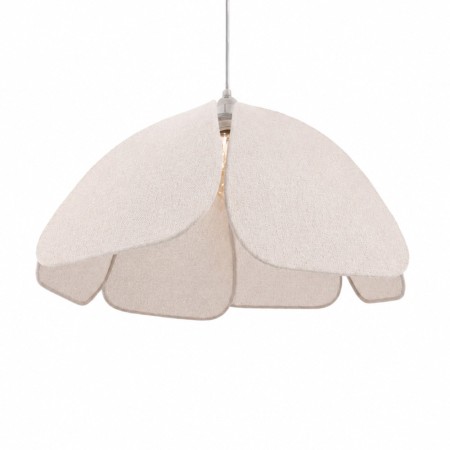 Suspensie Lecce, metal, PVC, material textil, bej, 1XE27, D.60 cm, MILD000190-BG