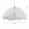 Suspensie Lecce, metal, PVC, material textil, bej, 1XE27, D.60 cm, MILD000190-BG