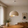 Suspensie Tuzla, metal, EPS, bej, 1XE27, D.40 cm, MILD000191-BG