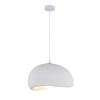 Suspensie Tuzla, metal, EPS, alb, 1XE27, D.40 cm, MILD000191-WH