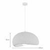 Suspensie Tuzla, metal, EPS, bej, 1XE27, D.50 cm, MILD000192-BG