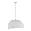 Suspensie Tuzla, metal, EPS, alb, 1XE27, D.50 cm, MILD000192-WH