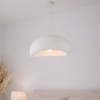 Suspensie Tuzla, metal, EPS, alb, 1XE27, D.50 cm, MILD000192-WH