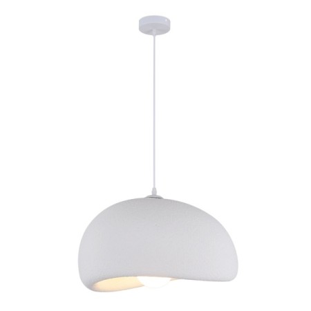 Suspensie Tuzla, metal, EPS, alb, 1XE27, D.50 cm, MILD000192-WH