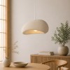 Suspensie Vaduz, metal, EPS, bej, 1XE27, D.40 cm, MILD000194-BG