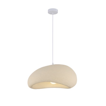 Suspensie Vaduz, metal, EPS, bej, 1XE27, D.40 cm, MILD000194-BG