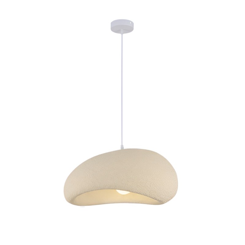 Suspensie Vaduz, metal, EPS, bej, 1XE27, D.40 cm, MILD000194-BG