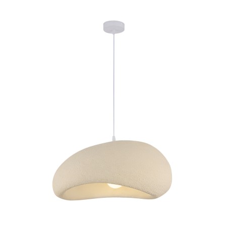 Suspensie Vaduz, metal, EPS, bej, 1XE27, D.50 cm, MILD000195-BG