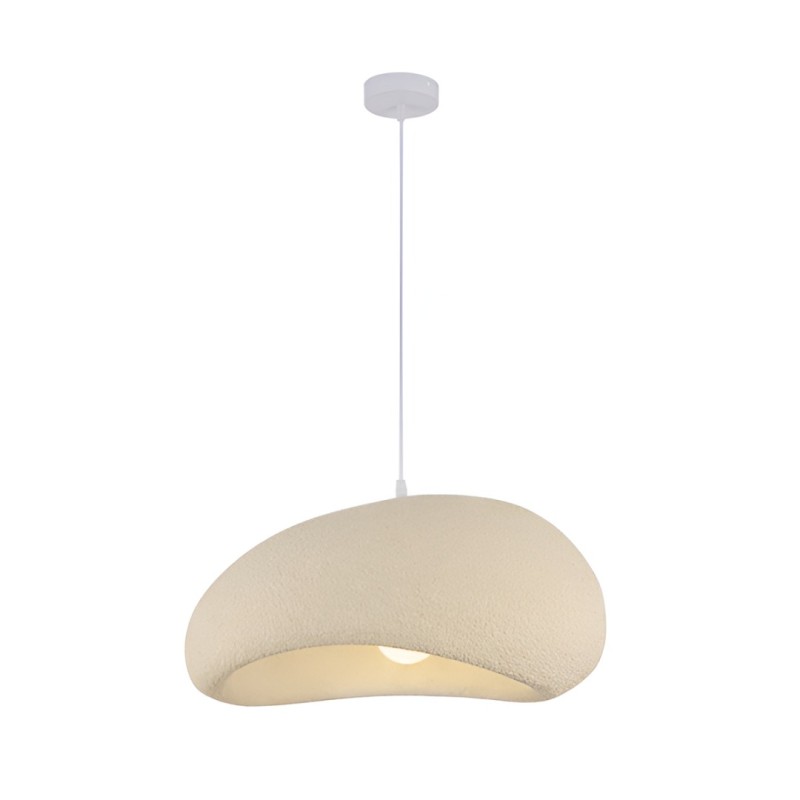 Suspensie Vaduz, metal, EPS, bej, 1XE27, D.50 cm, MILD000195-BG