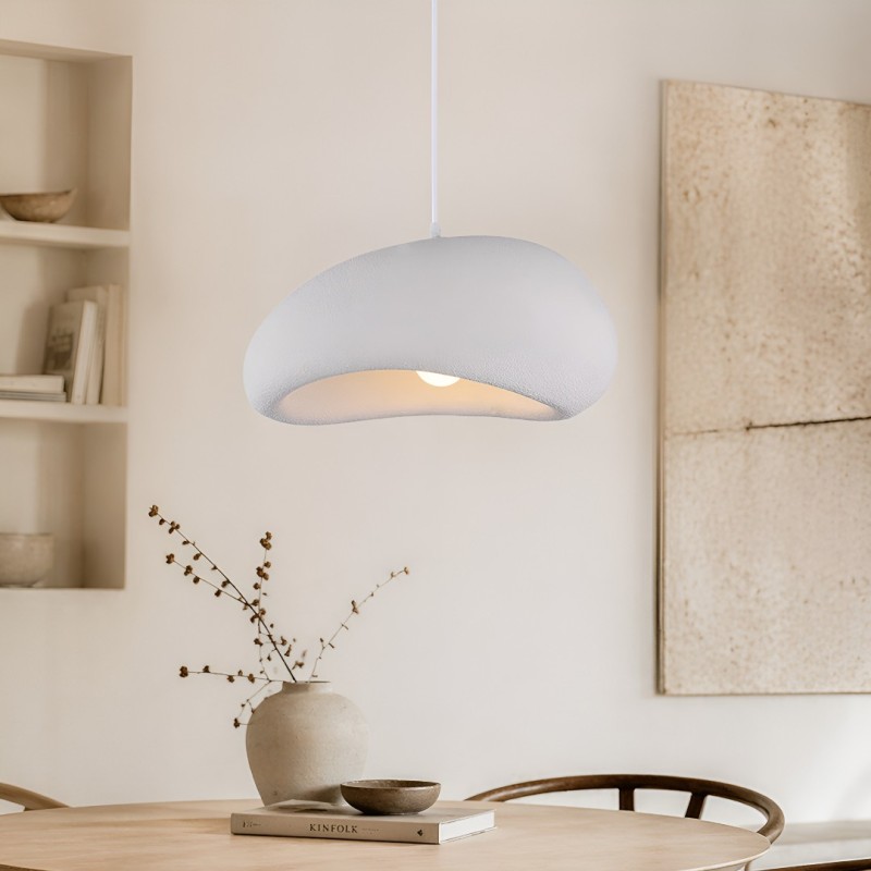 Suspensie Vaduz, metal, EPS, alb, 1XE27, D.60 cm, MILD000196-WH