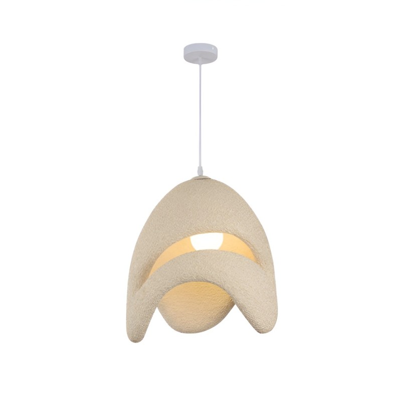 Suspensie Pleven, metal, EPS, bej, 1XE27, D.50 cm, MILD000197-BG