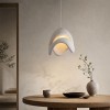 Suspensie Pleven, metal, EPS, alb, 1XE27, D.50 cm, MILD000197-WH
