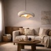 Suspensie Zenica, metal, EPS, bej, 1XE27, D.40 cm, 240-198-BGBR