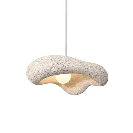 Suspensie Zenica, metal, EPS, bej, 1XE27, D.40 cm, 240-198-BGBR