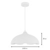 Suspensie Uzice, metal, EPS, bej, 1XE27, D.40 cm, MILD000205-SD