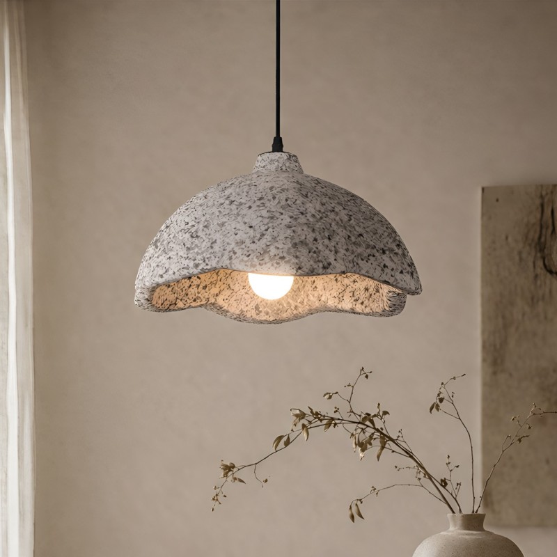 Suspensie Uzice, metal, EPS, bej, 1XE27, D.40 cm, MILD000205-SD