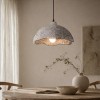 Suspensie Uzice, metal, EPS, bej, 1XE27, D.40 cm, MILD000205-SD