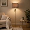 Lampadar Ypres, metal, material textil, auriu, 1XE27, H.150 cm, MILD000209-GL