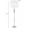 Lampadar Ypres, metal, material textil, auriu, 1XE27, H.150 cm, MILD000209-GL
