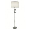 Lampadar Ypres, metal, material textil, argintiu, 1XE27, H.150 cm, MILD000209-SI