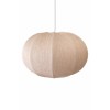 Suspensie Corfu, metal, material textil, bej, 1XE27, D.40 cm, MILD000210-BG