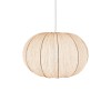 Suspensie Corfu, metal, material textil, bej, 1XE27, D.40 cm, MILD000210-BG