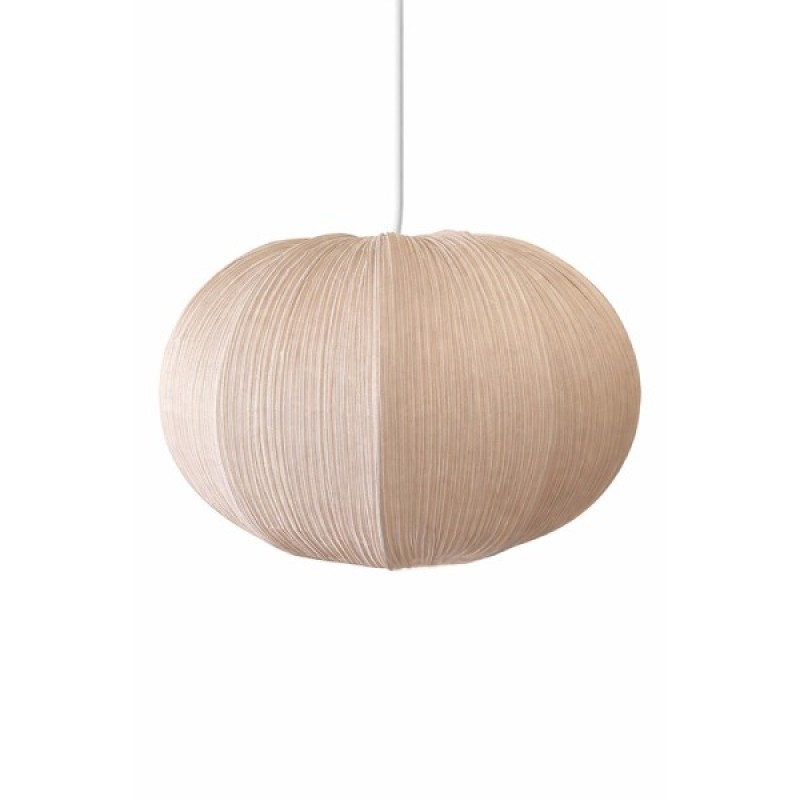 Suspensie Corfu, metal, material textil, bej, 1XE27, D.40 cm, MILD000210-BG
